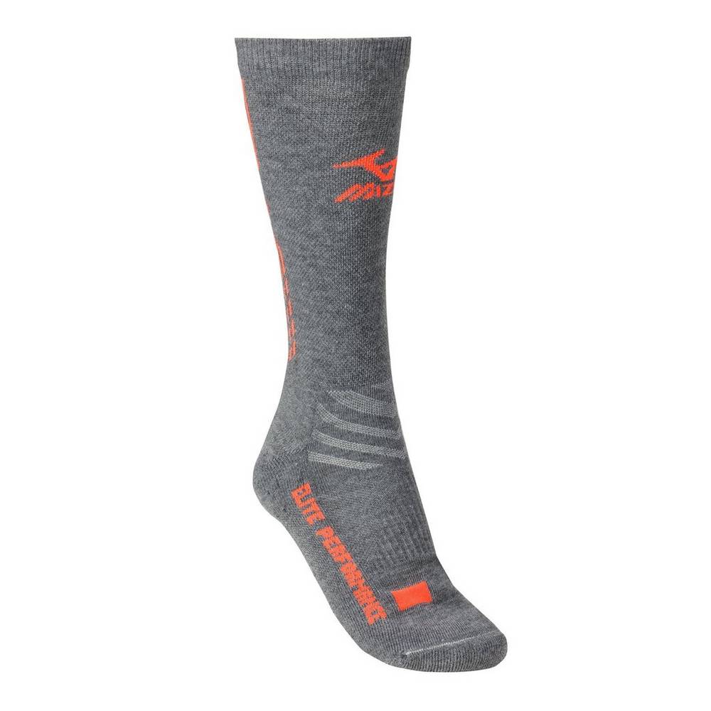 Calcetines Mizuno Legacy Crew Hombre Rojas Gris/Naranjas España GENH-95824